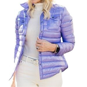 Cotes Of London The Harrow Royale Down‎ Shirt Jacket Lavender Size XS